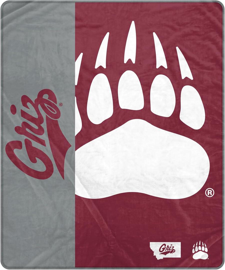 Pegasus Sports NCAA Endzone Ultra Soft Tailgate Throw, 50 in x 60 in