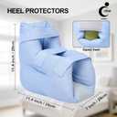 Adjustable Heel Protector Cushion for Elderly Bedridden, Pressure Relief Heel Boot for Bedsore Prevention, Foot Support Pillow for Surgery Recovery, Heel Pressure & Deep Tissue Injury Healing Therapy, 1 Piece