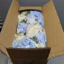 Pack of 10 Wedding Arch Decorations, 20.47 inch Artificial Flower Table Centerpieces Floral Arrangement for Wall Backdrop Party Bridal Shower Event Decor - Blue