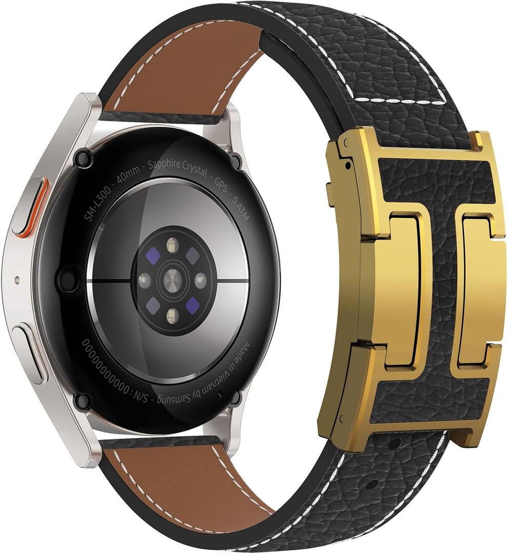Leather Magnetic Watch Band Compatible with Samsung Galaxy Watch 9 Band
