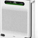 Air Purifiers for Home Large Room Up to 2600 Ft, HEPA Air Purifier with Washable Filter & Air Quality Display, Powerful Turbo Mode Air Cleaner for Pet Hair Odors Smoke Dust