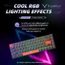 DrunkDeer G65 Rapid Trigger Mechanical Keyboard Magnetic Switch Gaming PBT Keycap RGB Wired 65% Size USB Compact Anti-Ghost Black