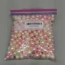 400Pcs Cream&Pink Vase Filler Pearl Beads for Centerpieces Vases, No Hole Faux Polish Pearls for Floating Candle Home Birthday Wedding Party Table Decor8/14/20mm