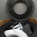 Everlast P00001266 Powercore Free Standing Indoor Rounded Heavy Duty Fitness Training Punching Bag (Black/White)