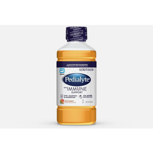 Pedialyte Immune Support Electrolyte Hydration Drink, Peach Mango 33.8 fl oz, 1L Pack of 4 By 1 JUL 2026