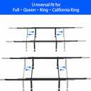 Bed Frame Center Support 50”-81”Adjustable Bed Slats Reinforcing
4 Pack Cross Rail,Universal Fit for Full,Queen,King,Cal King Wood,Upholstered,Metal Bed,Replacement System,Hold up to 1000Lb