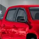 Voron Glass in-Channel Extra Durable Rain Guards for Trucks Chevrolet (Chevy) Colorado/GMC Canyon 2015-2022 Crew Cab, Window Deflectors, Vent Window Visors, 4 Pieces - 220184