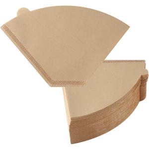 200 Count #4 Cone Coffee Filters 8-12 Cups, Disposable Coffee Filters 4 Cone Paper Unbleached Natural 4 Filters Paper Compatible with Ninja, Drip and Pour Over Coffee Maker
