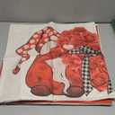 Valentine's Day Pillow Covers 20x20 Roses Love Heart Gnomes Valentines Day Decorations Be My Valentine Throw Pillow Covers Hugs and Kisses Wedding Cushion Case for Sofa Couch Set of 4