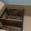 RUILALIFE 2 Tier Kitchen Counter Shelf Organizer, Coffee Bar Station Organizer for CountertopSpace Saving Spice Rack, Desk Shelf Riser, Coffee Bar Accessories (Rustic Brown, Medium)