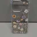 GVIEWIN for iPhone 16 Pro Case, with Screen Protector & Camera Lens Protector, Floral Shockproof Protective Bumper Slim Clear Phone Cover for Women 2024 6.3'', Vibrant Spring