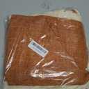 Decorative Faux Linen Couch Pillow Covers 18x18 Inch Fall Burnt Orange Boho Farmhouse Throw Pillow Cases with Tassels Woven Textured Cushion Covers for Sofa Bed Living Room Home Decor Set of 2