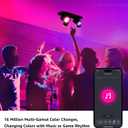 LEONLITE Smart LED Track Lighting, WiFi RGB Ceiling Lighting Kit, 4 Head Black Track Light with Remote, APP Control, Compatible with Google Home/Alexa/Siri, 16 Million Colors, 2400-5000K Dimmable, 30W