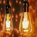 Brightown 6 Pack LED Edison Light Bulbs, 6W, Equivalent 60W, High Bright 2700K Warm White,750 Lumens, Non-Dimmable, E26 Base ST58 Antique Filament Bulbs with 80+ CRI for Ceiling Fan Bathroom Porch
