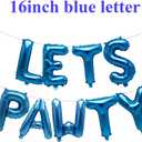 Party Supplies Dog Decorations Boy Dogs with Party Hat Lets Pawty Balloons Banner for Lets Pawty Birthday Decoration