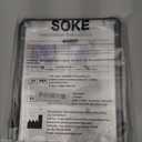 Soke Case for iPad 9th/8th/7th Generation 10.2-Inch (2021/2020/2019 Release), with Built-in Screen Protector and Kickstand, Rugged Full Body Protective Cover for Apple iPad 10.2 Inch - Black