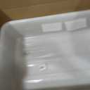 Winco 5" White Bus Box Dish Tub for Restaurants