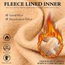 Buauty Plus Size Fleece Lined Tights Womens- Winter Warm Fake Translucent Thermal Pantyhose,Thick Leggings under Dresses (Large-X-Large, Nude)