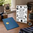 4 x JWSCYSY Funny Father's Day Card for Dad, Fathers Day Gift from Son, 5.3x8 Folded Card with Envelope & Sticker Happy Fathers Day Decorations.