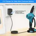 21V Battery Charger, fit for 20V 20 Volt Lithium Battery, Compatible with Electric Drill, Chainsaw, Angle Grinder, Impact Wrench, Reciprocating Saw, Leaf Blower, Car Washer Gun, with LED Indicator.