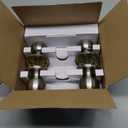 NCSEN 2 Pack Brushed Nickel Door Knobs Interior,Bath & Bed Privacy Door Knob, Keyless Door Lock Round Doorknobs