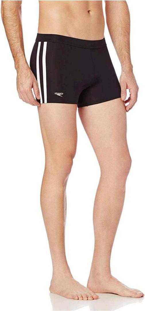 Speedo Men's Swimsuit Square Leg Splice (Medium)