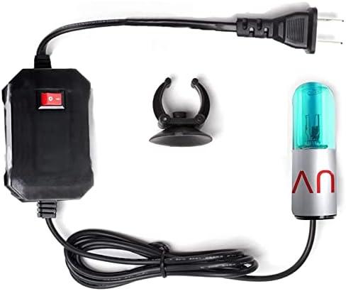 3W Aquarium Clean Light Fish Tank Algae Clean Light Green Water Clean Fish Tank Water Clean Lamp for Sump Pond Filter Tank