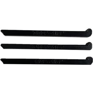 Sevomie Stained Glass Copper Foiling Tool, Hand Foiler 3/16, 1/4, 7/32 Foil Crimper - Set of 3