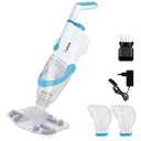 CZYBYTE Handheld Pool Vacuum Cleaner, Rechargeable Pool Bottom Cleaner with Strong Suction, 1 H Runtime, for Above Ground/ Inground Pools, Spas and Hot Tubs, White