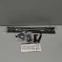 2 Pack Black Curtain Rods for windows 32 to 48 inch, 5/8 inch Splicing Heavy Duty Metal Curtain Rod Set with Brackets