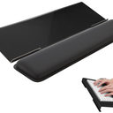 Laborio Computer Keyboard Wrist Rest Stand for Desktop, Keyboard Holder for Easy Typing with Wrist Pad for Office Desk, Home, School (Black)