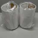 Set of 2 Touch Control Table Lamps with 2 USB Charging Ports&AC Outlet, 3-Way Dimmable Bedside Nightstand Lamps with White Fabric Lampshade for Reading, Bedroom, Living Room, A19 LED Bulbs Included, White