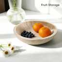 Travertine Bowl,Decorative Bowl Modern Key Bowl for Entryway Table, Pedestal Bowls for Dining Table Center,Living Room, Kitchen Decor Modern Home Decor Marble Bowls (7.8 Inch)