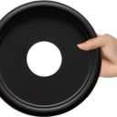 EIFHYT Molded Nylon Ceiling Medallion for Light Fixtures and Ceiling Fans 13"OD x 4"ID x 1-1/8"P (Fits Canopies up to 10-1/4") Black