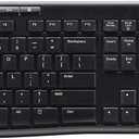 Logitech K270 Wireless Keyboard and M185 Wireless Mouse Combo — Keyboard and Mouse Included, Long Battery Life (Black with Mouse)