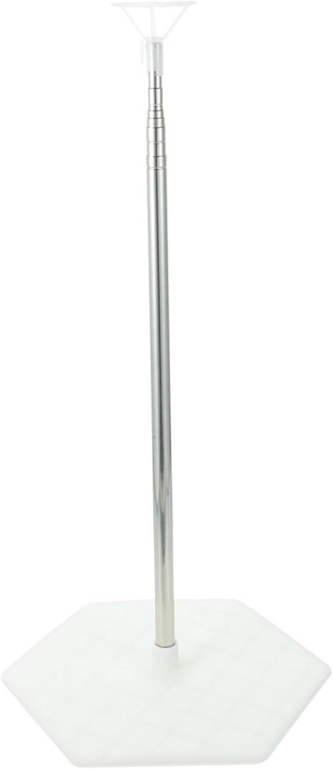 ORFOFE 1pcs Lightweight Balloon Stand Kit with Telescopic Rod Base for Party Decorations Weddings Birthdays Anniversaries and Reusable Balloon Holder for Creating (206X24X5CM), Pack of 2