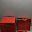 MaidMAX Christmas Ornament Storage Box Holiday Decoration Organizer, 64 Christmas Ball Accessories Holder with Adjustable Dividers, Zippered Closure, 2 Removable Trays, 600D Oxford, 12.9x12.9x13