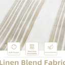 DriftAway Chris Linen Lined Valance 2 Layer Thermal Insulated Room Darkening Blackout Window Valances 3 Inch Rod Pocket Vertical Striped Kitchen Valance for Bathroom 52 Inch by 14 Inch Camel Beige
