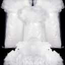 Riakrum Fake Snow Decor Fiber Artificial Snow Cotton Snow Fluffy Indoor Decoration for Winter Mantle Christmas Decoration(180 g)