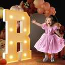 imprsv 3FT Block Marquee Letters, Light Up Letters for Birthday, Baby Shower, Wedding & Engagement Parties
