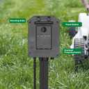 Outdoor Remote Control Power Strip, 9FT Extension Cord Waterproof, Independent Control Outlets, 6 Grounded Outlets for Outdoor Decorations, 14 AWG, 15A/1875W, ETL Listed (9 FT)