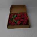 Alecono Red Roses 20Pcs - 4in Real Touch Artificial Roses, Velvet Soft Fake Flowers with Long Stems for Mothers Day, Wedding Centerpieces, DIY Home Decor (Burgundy)