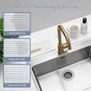 2 x 2 PCS Water Absorbing Stone Tray, Quick-Drying Diatomite Stone Tray for Kitchen/Bathroom Sink, Stone Drying Mat for Kitchen Counter, Soap Dish for Toiletries