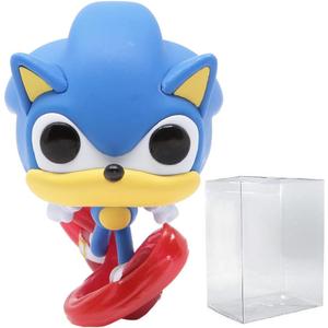 POP Sonic 30th Anniversary - Running Sonic The Hedgehog Funko Vinyl Figure (Bundled with Compatible Box Protector Case)