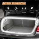 YoRise Car Trunk Light Strip, 157.48" Universal Flexible Auto Interior LED Lamp Strip Decoration, Waterproof Vehicle Trunk Ambient Lighting Accessories for Car SUV (White)
