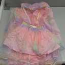 Princess Dress Up for Girls, Unicorn Light up Princess Cape Princess Dress Costume Crown Gift for Girls 3 4 5 6