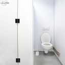 4Pcs Stainless Steel Self Closing Door Hinges,Restroom Partition Door Hinge,2.75" Black Matte Hinge,Partition Door Hardware,for Hotel,Shopping Mall,Bathroom,Toilet,Cabinets