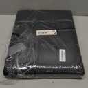 ALASDO Storage Ottoman Footrest Stool Small Ottoman with Storage Foldable Ottoman Leather Foot Rest Footstool Bench for Living Room 17x13x13inches Black