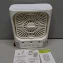 Portable Air Conditioners, 2000mAh Rechargeable Mini Air Cooler Fans, 500ML Personal Portable AC Unit with 3 Speed, 2 Spray, 7 Color, 3 Timer, Small Desktop Cooling Fan for Bedroom Office (White)
