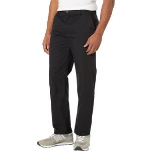 Amazon Essentials Men's Straight-Fit Wrinkle-Resistant Flat-Front Chino Pant (Black) 42Wx34L